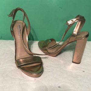 Rose Gold Block Heels